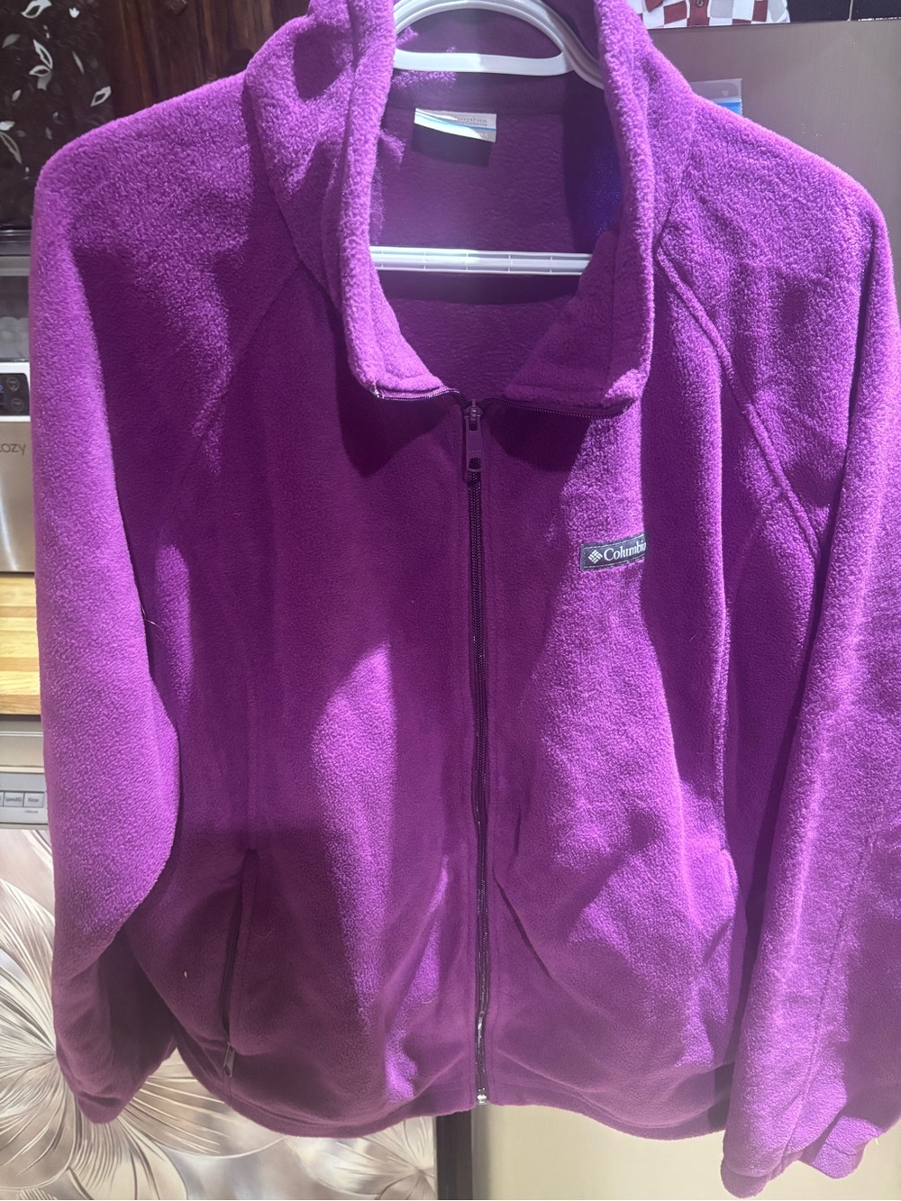 Columbia Women's Purple Fleece Jacket - Full-Zip